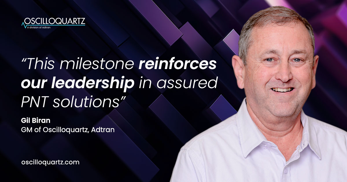 Adtran demonstrates Oscilloquartz assured PNT solution at Jammertest 