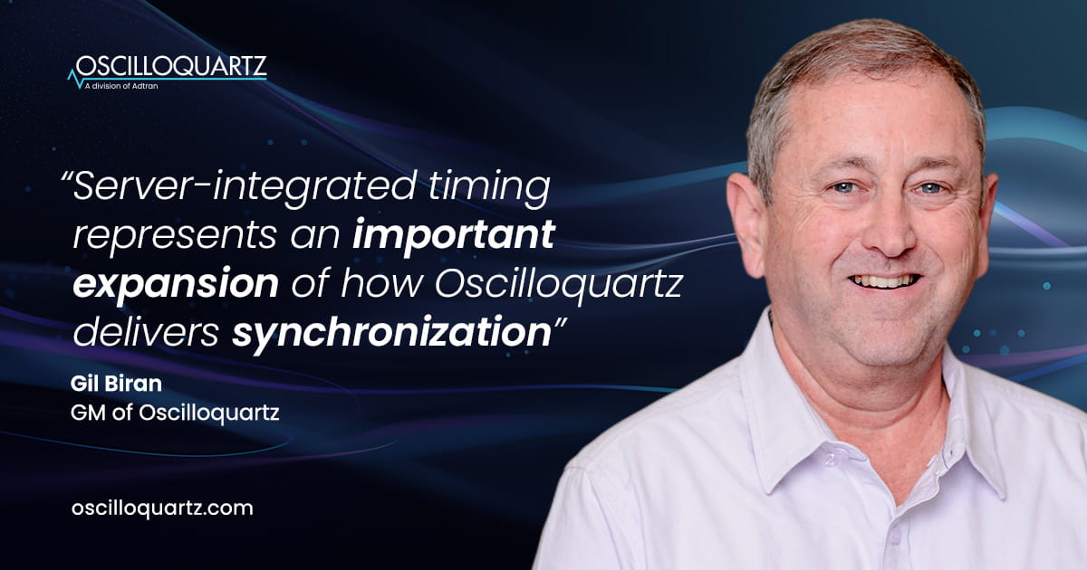 Oscilloquartz expands OSAinside™ Series OSA 5400 TimeCard™ with advanced server-integrated timing capabilities